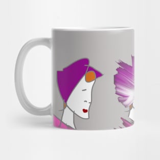 Lady in pink Mug